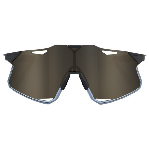 Lunettes 100% Hypercraft Noir Mat Soft Tact / Verres Or