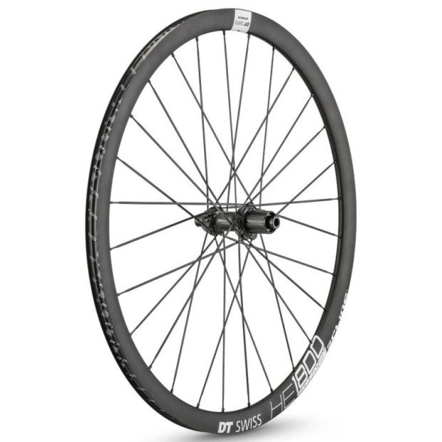 Roue Arrière Route Electrique DT Swiss HE 1800 Spline 28" Disque 12x142 mm Shimano 11V