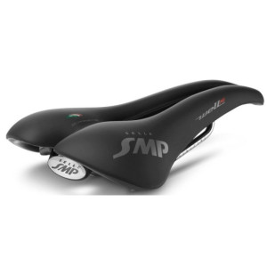 Selle SMP Well M1 163x279mm Rails Inox - Noir Mat