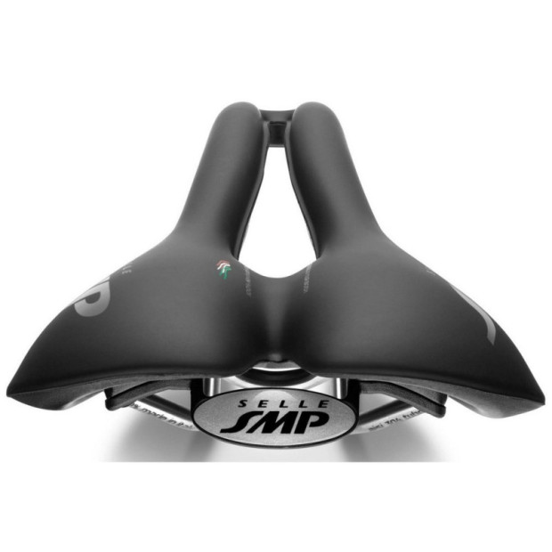 Selle SMP Well M1 163x279mm Rails Inox - Noir Mat