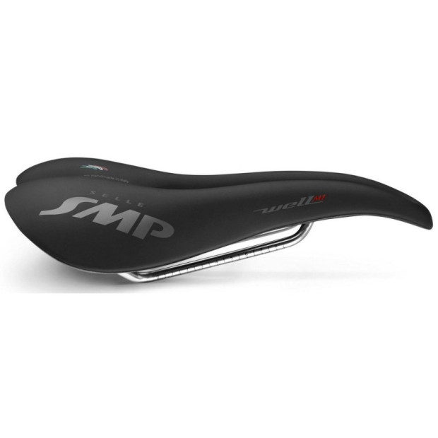 Selle SMP Well M1 163x279mm Rails Inox - Noir Mat