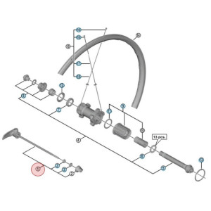 Blocage Rapide Shimano Dura-Ace WH-R9100 - Arrière