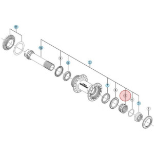 Cône de Moyeu Droit Shimano Deore HB-M618