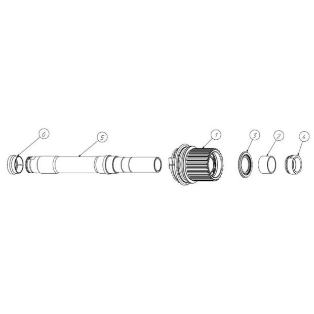 Kit de Conversion Fulcrum MicroSpline 12V VTTAE Moyeu AFS Boost Aluminum