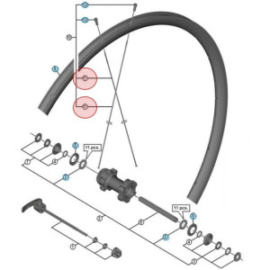 Rayon Shimano WH-S31 - 297mm