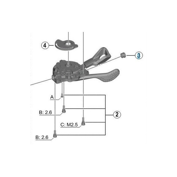 Corps de Manette de Dérailleur Shimano Deore XT SL-M8000 - Gauche - 11 Vitesses