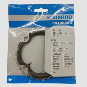 Plateau Intermédiaire Shimano Deore FC-M6000 - 30 Dents 