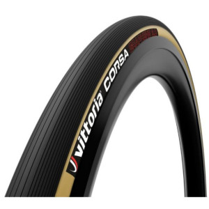 Pneu Vittoria Corsa Graphène 2.0 - 700x25C - Noir/Beige