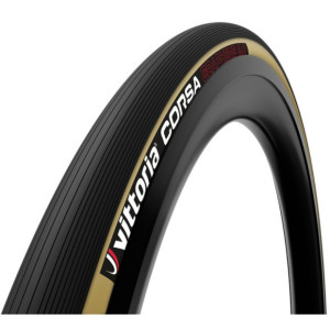 Boyau Vittoria Corsa Graphène 2.0 700x25C (25-622) Noir/Beige