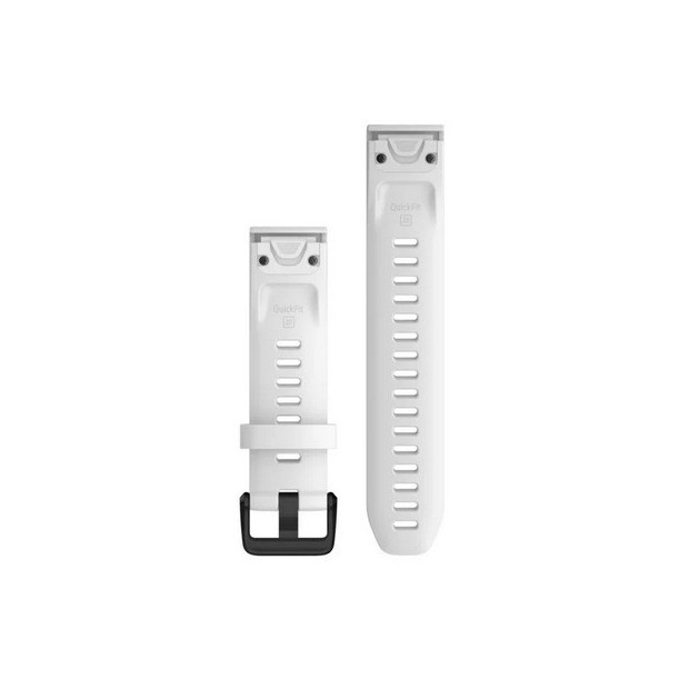 Bracelet Garmin QuickFit pour Fenix 6S - Silicone Blanc