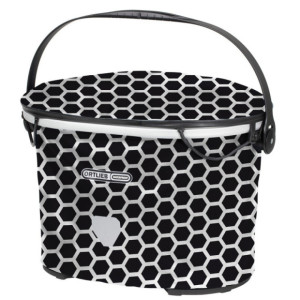 Panier de Guidon Ortlieb Up-Town Design - Nid d'Abeille - Noir-Blanc