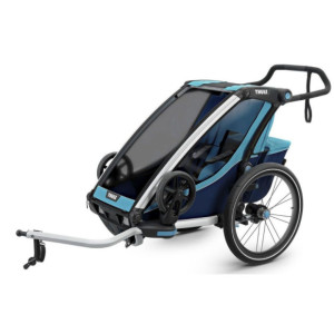 Remorque Enfant Chariot Cross  1 - 1 Place - Bleu