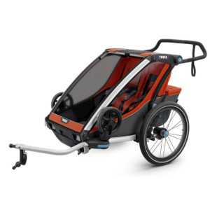 Remorque Enfant Chariot Cross 2 - 2 Places - Orange