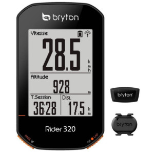 Compteur GPS Bryton Rider 320 T - Cadence & Fréquence cardiaque