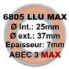 Roulement Enduro Bearings 6805 LLU MAX - 25x37x7