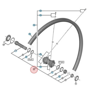 Axe Complet de Roue Avant Shimano Deore HB-M8010