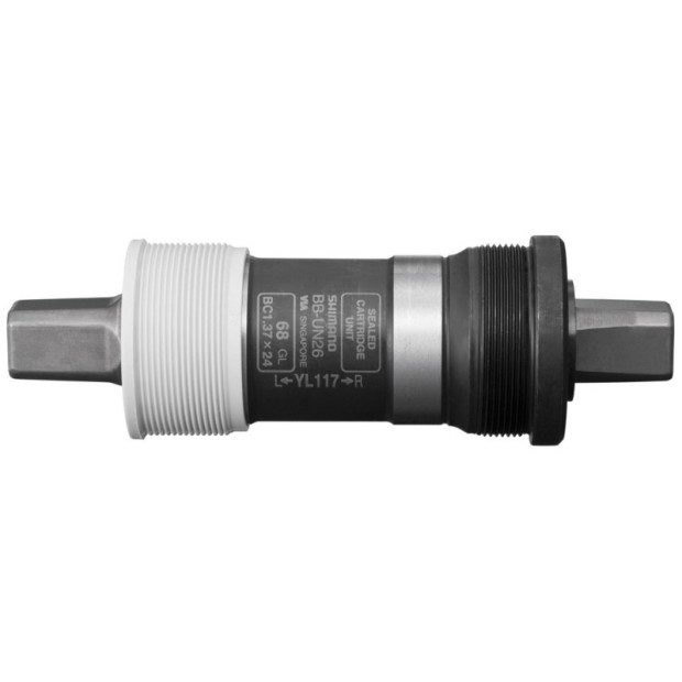 Boîtier de Pédalier Shimano Alivio BB-UN26 - 117/68mm - Carré