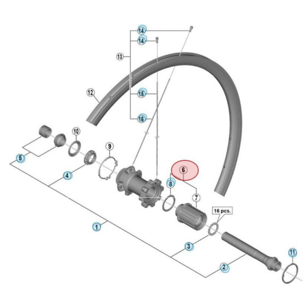 Corps de Roue Libre Shimano Ultegra FH-RS770 - 11/10 Vitesses