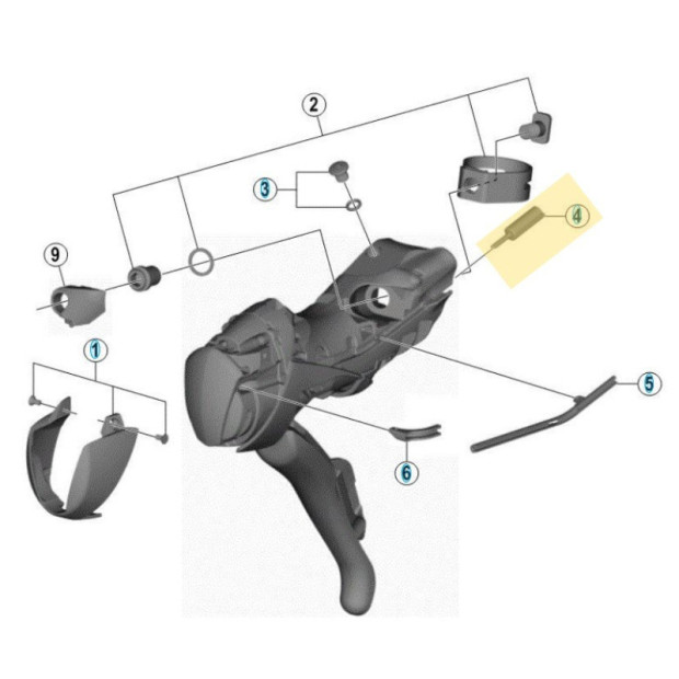 Butée de Câble de Dérailleur pour Manette Shimano Dura Ace ST-9000