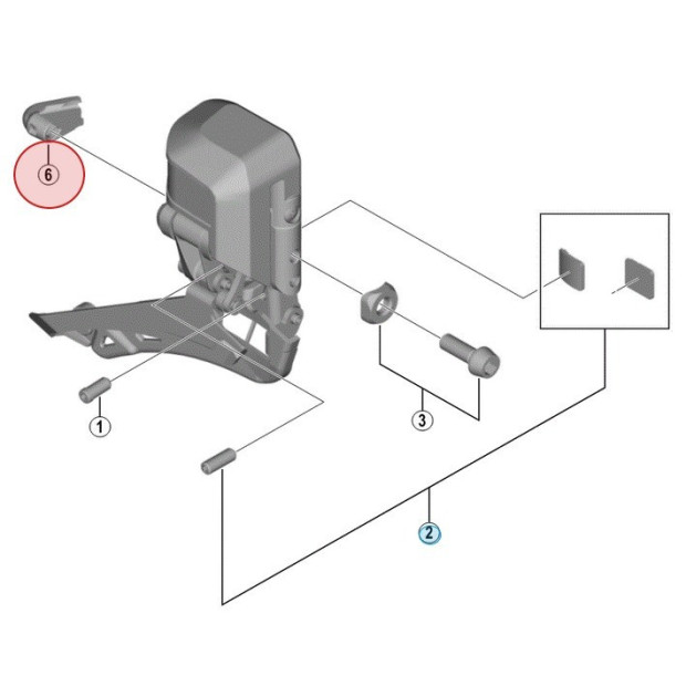 Cache Connexion pour Dérailleur Avant Shimano Dura Ace Di2 FD-R9150