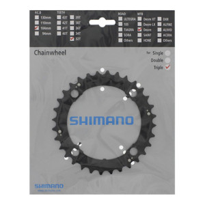 Plateau Intermédiaire Shimano Deore FC-M480 - 32 Dents