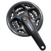 Pédalier SHIMANO Altus FC-M311 - 3 Plateaux - 8 Vitesses - Avec Protecteur de Chaîne - Noir