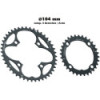 Plateaux Extérieur VTT Stronglight Type S 4 branches 104mm (triple en 2x9)