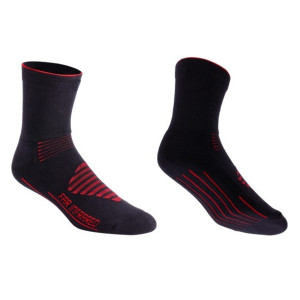 Chaussettes Hiver BBB InfraRouge FirFeet Noir/Rouge