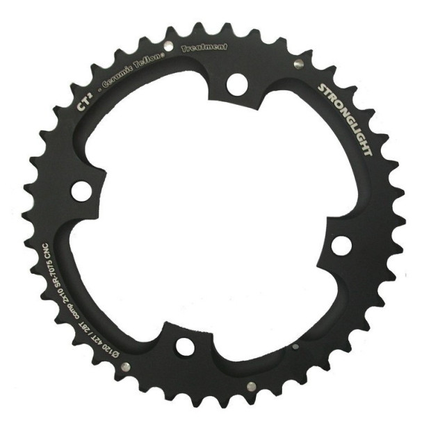 Plateau Stronglight VTT Type CT2 Sram 120 mm 10 v Extérieur Double - Noir