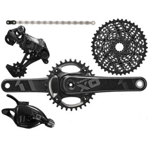 Groupe transmission VTT Sram X01 - 1x11 Noir