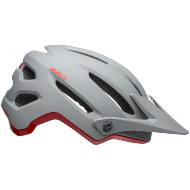 Casque Bell 4Forty - Gris Mat/Rouge