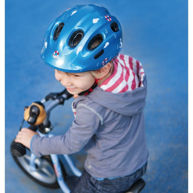 Casque Enfant Abus Smiley 2.0 Bleu croco