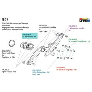 Roulements boitier de pédalier vélo Rotor BB30 Pressfit 30x42x7mm