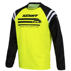 Maillot Kenny Track Raw Jaune Fluo