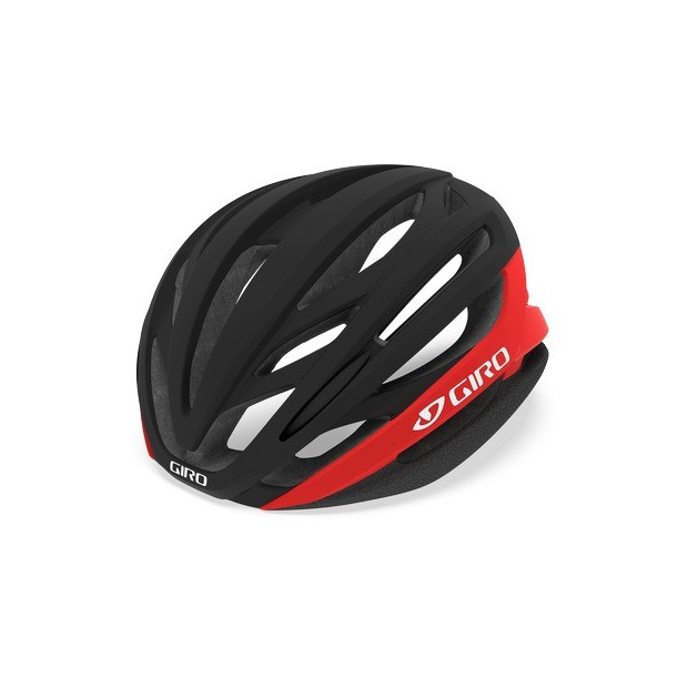 Casque Giro Syntax - Noir Mat/Rouge Brillant