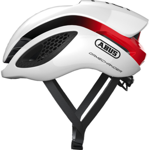 Casque Abus Game Changer - Blanc-Rouge