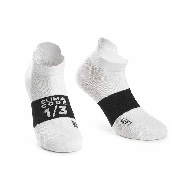 Chaussettes Eté Basses Assos Hot Summer Blanc/Noir