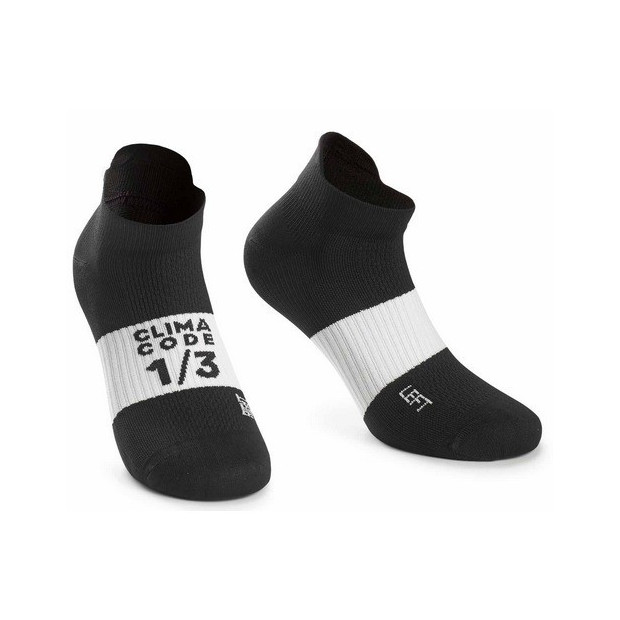 Chaussettes Eté Basses Assos Hot Summer Noir/Blanc