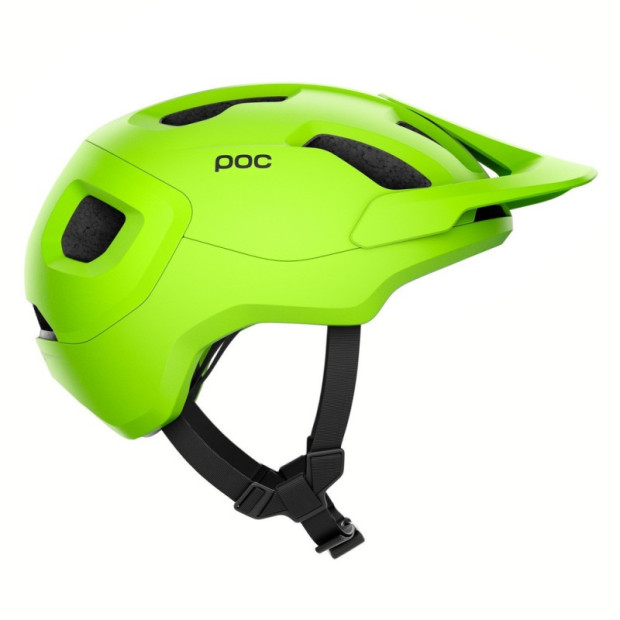 Casque VTT POC Axion SPIN - Jaune Fluo-Vert Mat