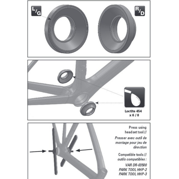 Presse roulements Park Tool HHP-3 pour boitiers de pédalier PressFit