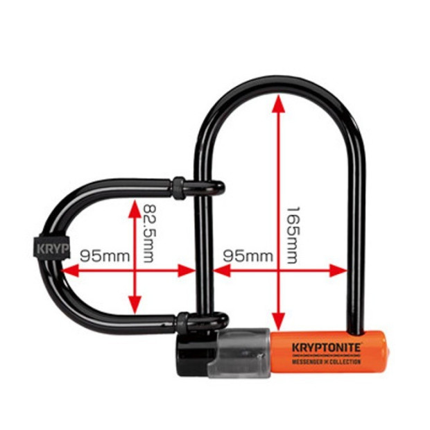 Antivol en U Kryptonite Messenger Mini Plus - [165 mm]