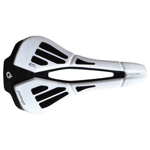 Selle Prologo Scratch M5 CPC PAS Tirox 250x140 mm Blanc/Noir