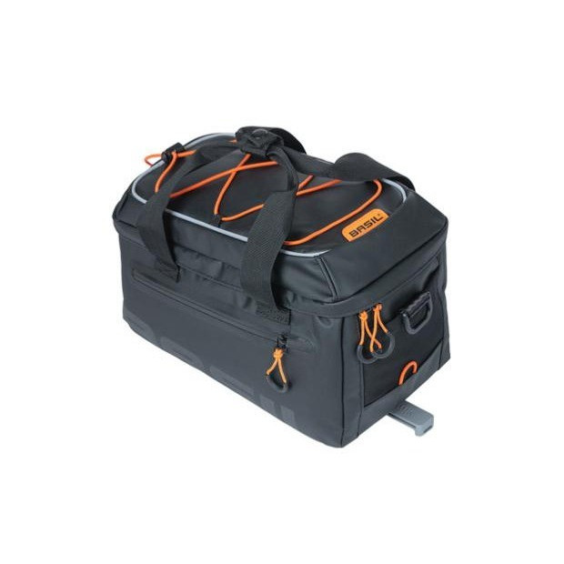 Sacoche Porte-Bagages Basil Miles Tarpaulin 7L Noir/Orange