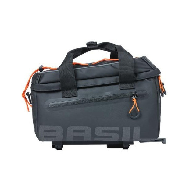 Sacoche Porte-Bagages Basil Miles Tarpaulin 7L Noir/Orange