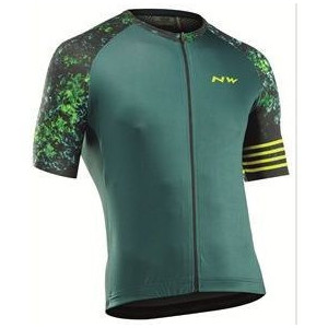 Maillot Route Northwave Blade Noir/Vert/Lime